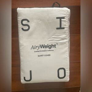NEW AiryWeight Cooling Eucalyptus Full/Queen Duvet Cover - Snow (white)